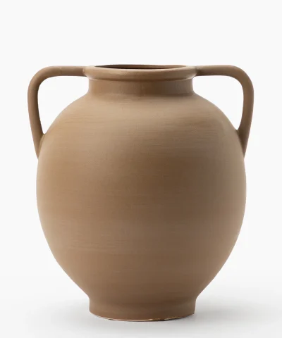 Rounded Dual Handled Vase
