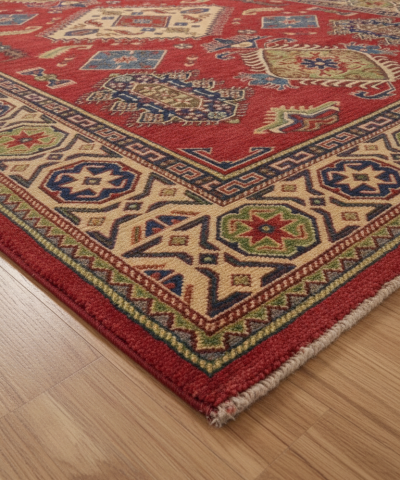 6' 7 x 10' Hand Knotted Kazak Oriental Rug